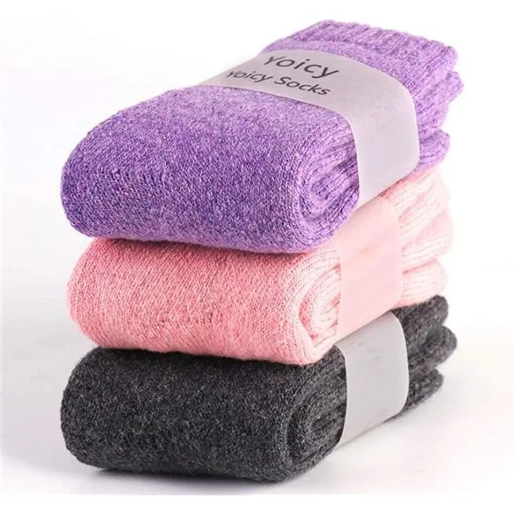 Women's Super Thick Wool Socks - Soft Warm Comfort Winter Socks (Pack of 3)